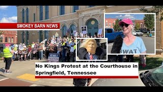 No Kings Protest at the Courthouse in Springfield, Tennessee