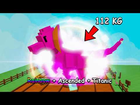 Trading a Godly TITANIC Ascended Rainbow Dilo (112 KG)