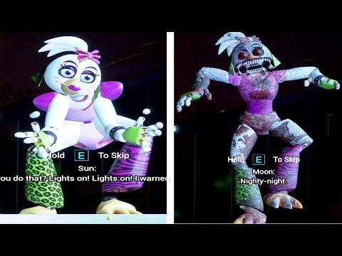 Chica transforms into NIGHTMARE Chica and jumpscares Gregory - FNAF Security Breach