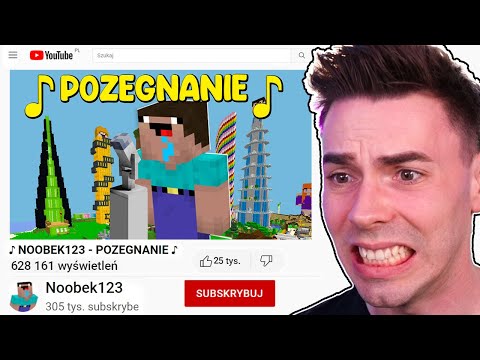 REAKCJA na PIOSENKĘ ♪ NOOBEK123 - POZEGNANIE ♪ 😭
