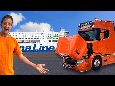 FERRY BACK TO UK IN A SCANIA T-CAB | I GO TRUCK SHOPPING | PT 2 | #truckertim
