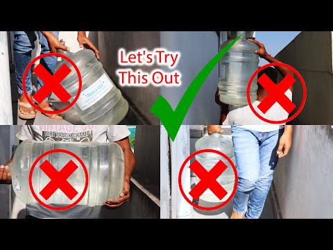 How to Carry 20 Liter Water Bottle | How to Carry Heavy Gallon Water Bottle