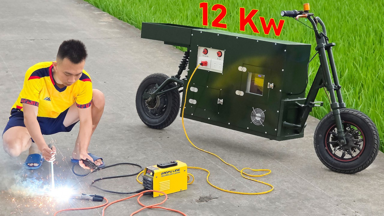 Now 220V Electricity Is EVERYWHERE! How I Made a Powerful 12-Kilowatt Mobile Power Station