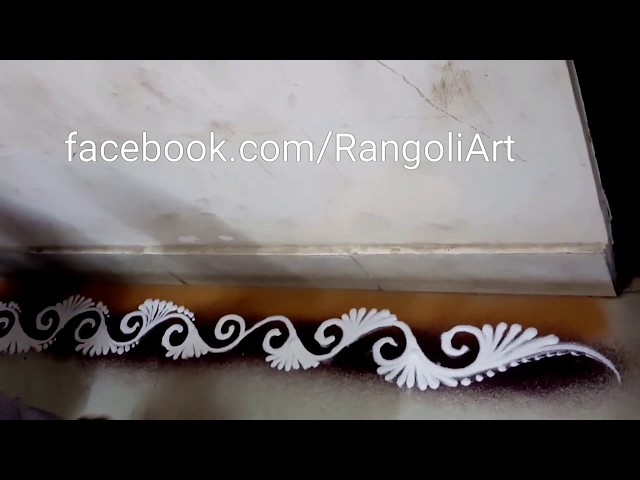Easy and simple festival rangoli design by kshama bade - video 2