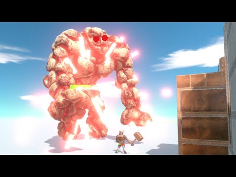 Epic GHOR Hammer vs Giant Beasts! Tower Defense in Animal Revolt Battle Simulator