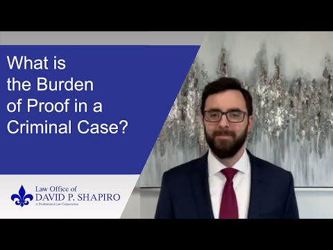 What are the different kinds of legal burdens?