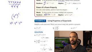 Big Ideas Math [IM2]: 1.4 - Properties of Exponents (Lecture & Problem Set)