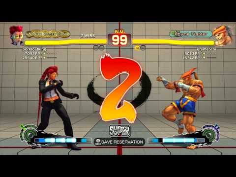 SSF4: porkloafking (C. Viper) VS PrymeStar (Adon)  - Endless Battle