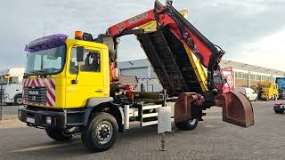 شاحنة قلابة MAN ME 250 B 4x4 Daycab Euro 3 - ATM Tipper + Palfinger PK11502 - Cl | صورة 4 - Autoline
