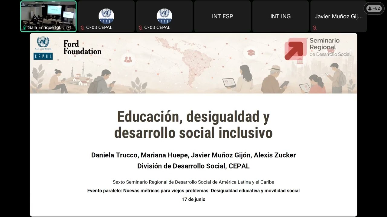 Evento paralelo Sexto Seminario Regional de Desarrollo Social- Nuevas métricas para viejos problemas