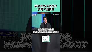 【チームみらい】大胆な子育て支援‼︎経済のパイを広げる政策が必要‼︎ #いどばた #チームみらい #デジタル民主主義