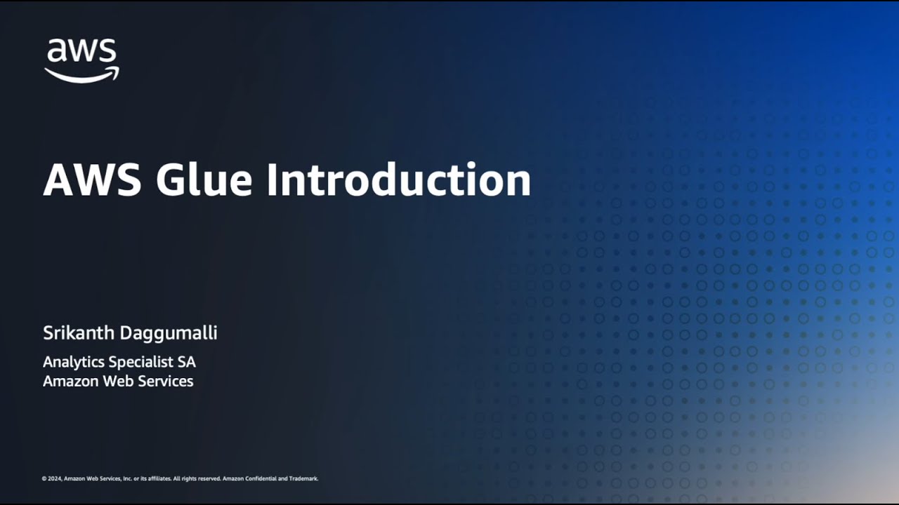 AWS Glue Introduction | Amazon Web Services
