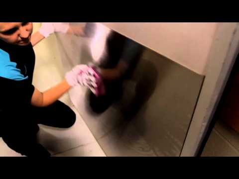 YouTube video about: How to clean stainless steel bathroom stalls?