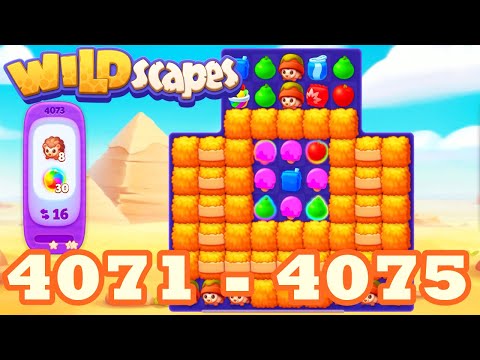 Wildscapes Level 4071- 4075 HD Walkthrough 3 match puzzle | android | 4072 | 4073 | 4074 | IOS