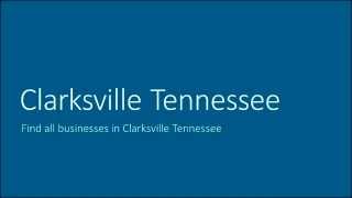 preview picture of video 'Clarksville Tennessee Business Directory'