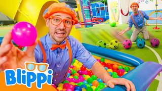 The Big Day of Colorful Games | 📖Blippi📖 Moonbug Kids📖 Learning Corner