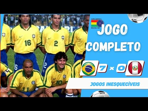 Brasil 7 x 0 Peru [Jogo Completo] - Copa América 1997