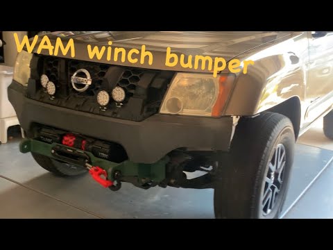 Budget Winch Bumper Install on Nissan Xterra. WAM.