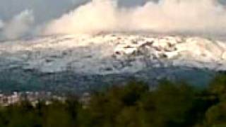 preview picture of video 'Snow on Parnitha and Penteli - January 29, 2008, 07:36 AM'