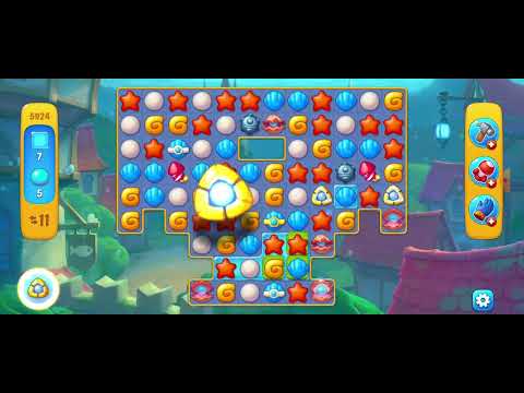 #Unlocking New Level 5924 # Minigame #fishdom #playrix  #challenge