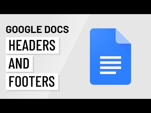 Google Docs Headers and Footers