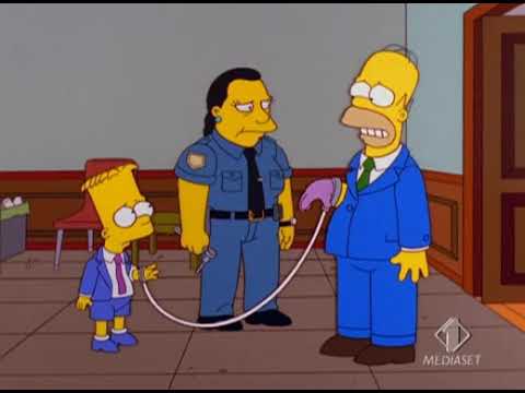 I Simpson ITA - Homer e Bart legati insieme