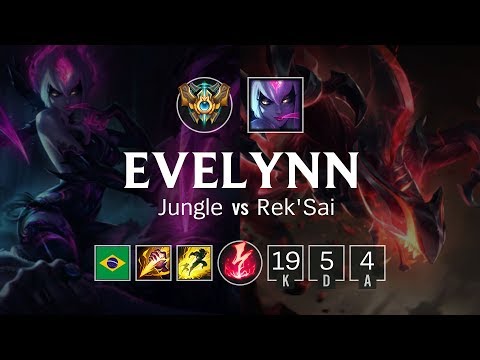 Evelynn Jungle vs Rek'Sai - BR Challenger Patch 8.22