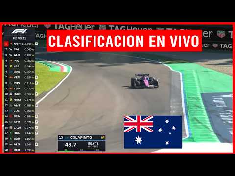 🔴 F1 EN VIVO 🔴 FORMULA 1 EN VIVO 🏆 FRANCO COLAPINTO GP AUSTRALIA CLASIFICACION