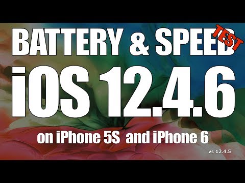 iOS 12.4.6 Battery and Speed Test on iPhone 6 and iPhone 5S