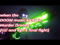 When The DOOM Music Kicks In Murder Drones Uzi And Cyn S Final Fight