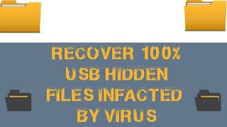 How To Show Hidden Files of USB 100% Infected By Virus Using CMD Step by Step