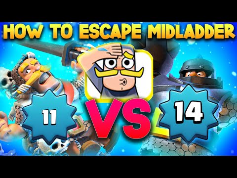 DESTROYING LEVEL 14 NOOBS ON MID LADDER - Clash Royale
