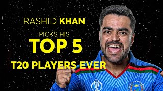 Rashid Khan's top five T20 players