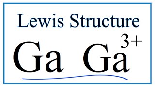 How to draw the Ge (Gallium) Lewis Dot Structure.