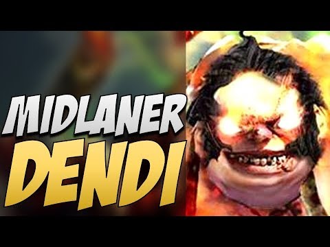 Navi.Dendi Pudge - Midlaner is BACK | Dota Gameplay