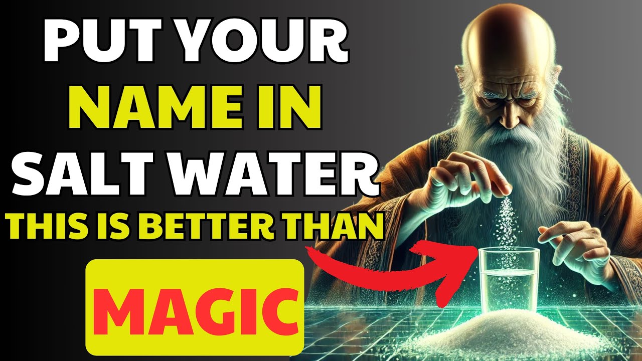 CONFIRMED! Put YOUR NAME in SALT WATER and get ready to have everything you want| BUDDHIST TEACHINGS