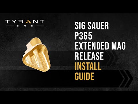 Tyrant CNC Sig Sauer P365 Slide Cap Install Guide