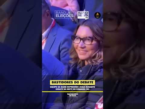 Equipe da Band repreende Janja durante debate na noite do domingo (18)
