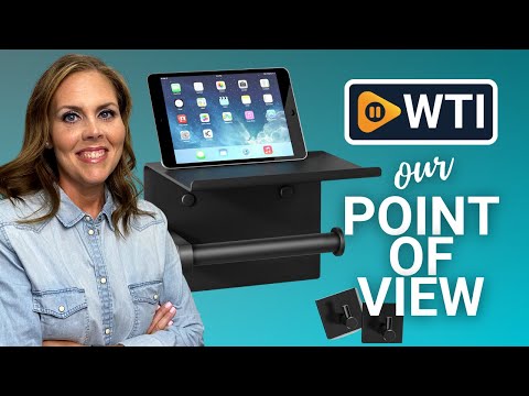 Tindbea Mega Size Toilet Paper Holder with Shelf + Towel Robe Hooks - WTI product video review