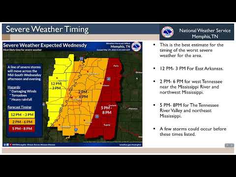 Morning briefing of Wednesday March 30th severe weather threat