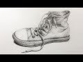 How To Draw An Old Shoe With Pencil Time Lapse Drawing