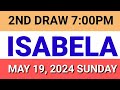 STL - ISABELA May 19, 2024 2ND DRAW RESULT