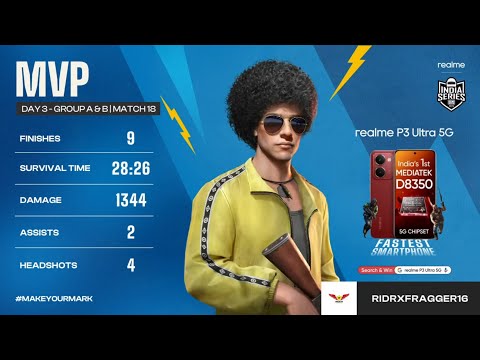 Solo 9 Finishes WWCD in BGIS SEMISl RiDRxFRAGGER16💀✅RIDER ESPORTS #pubgmobile #bgis #gaming #bgis