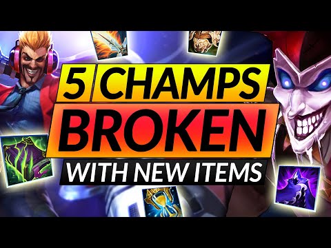 5 MOST BROKEN Champions with the NEW MYTHIC ITEMS - MAIN These Picks RIGHT NOW - LoL Guide