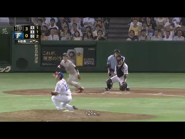 【6回表】ファイターズ・斎藤佑がっくり バファローズ・小田プロ2号ホームラン!! 2015/8/22 F-Bs