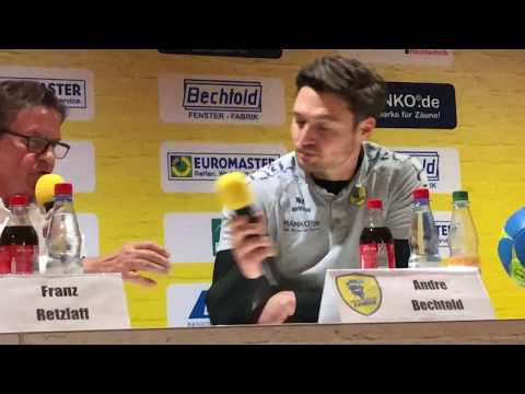 Traingergespräch nach dem Heimspiel gegen den TV Hochdorf