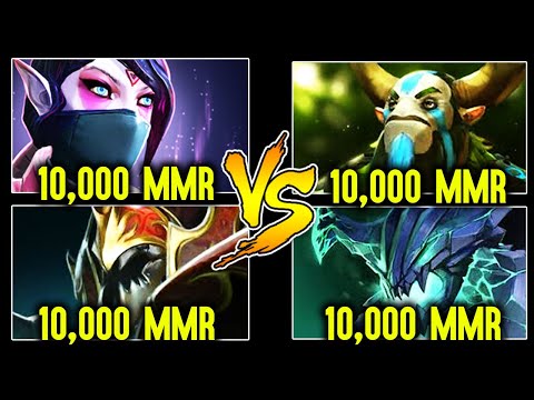 When 10k MMR Stack Meets 10k MMR Stack This Happens - 40k MMR Just By 4 Players Dota 2