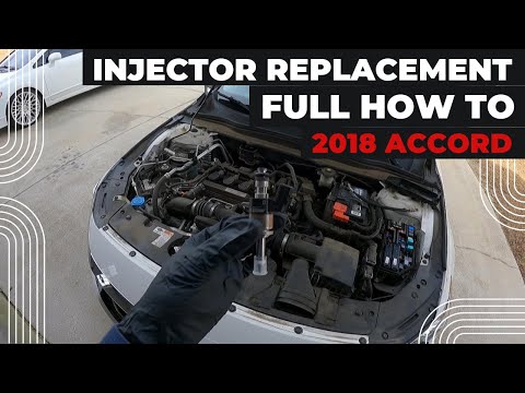 How to replace injectors Honda Accord 1.5 turbo Earthdreams 2018 DIY