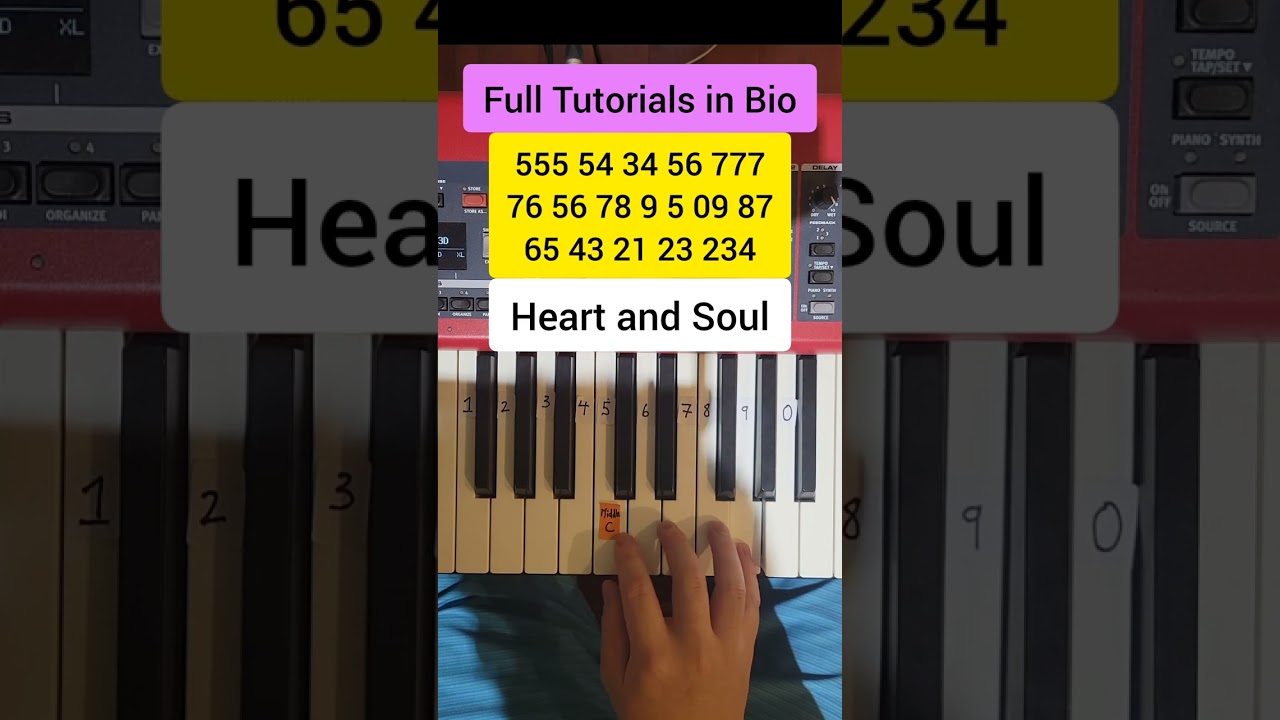 Heart and Soul (Easy Piano Tutorial)