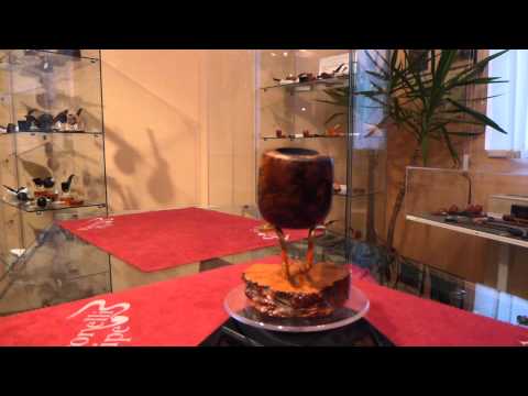 Pipa radica half bent pot fatta a mano - www.paronellipipe.it